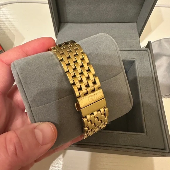 Michele Gold and Diamond Caber Watch - Picture 5 of 6